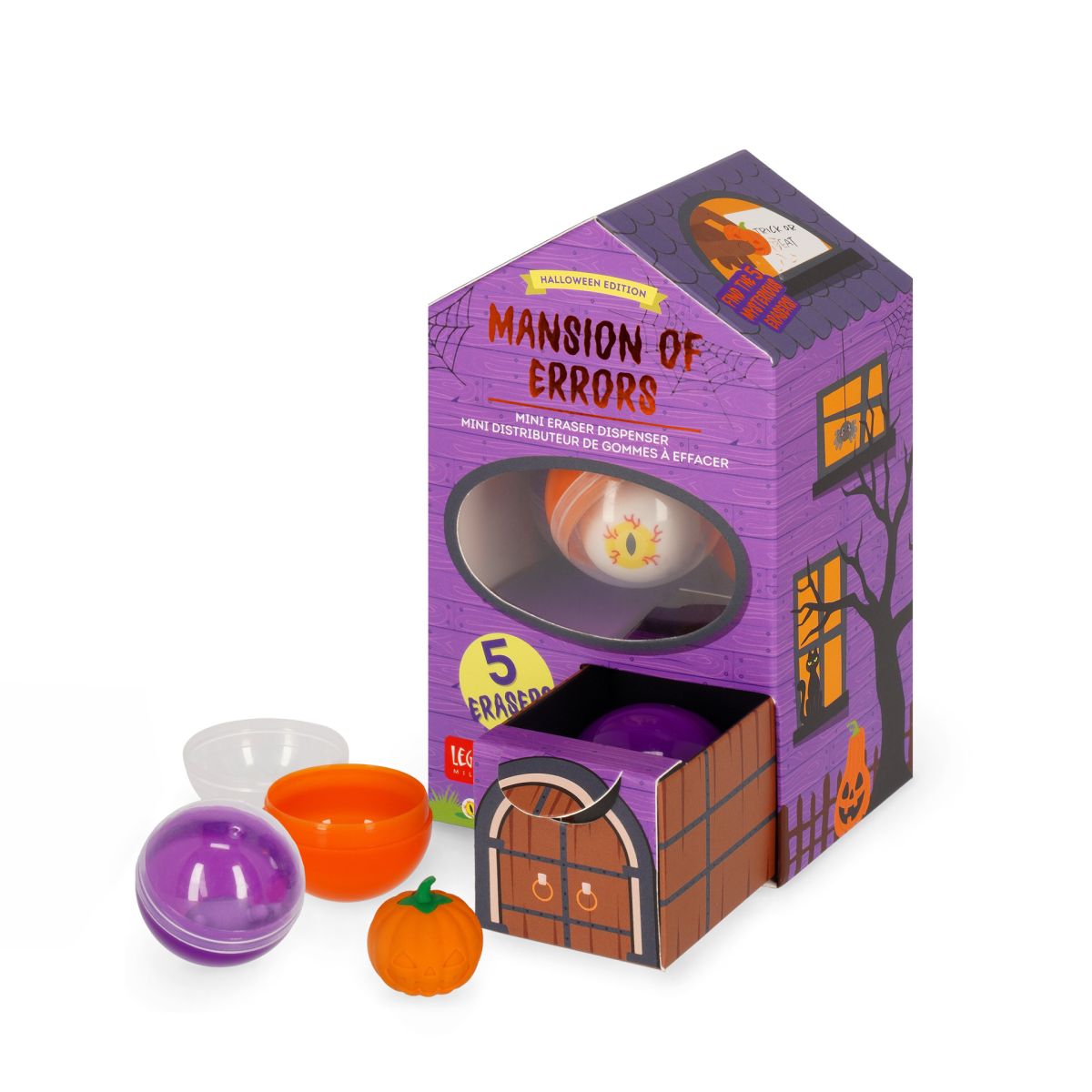 Mini-Radiergummispender - Mansion of Errors Halloween - Legami