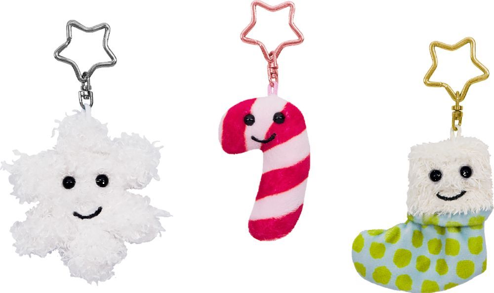Plüsch-Anhänger Fröhliche Weihnachten (verschiedene Designs, 1 Stück)