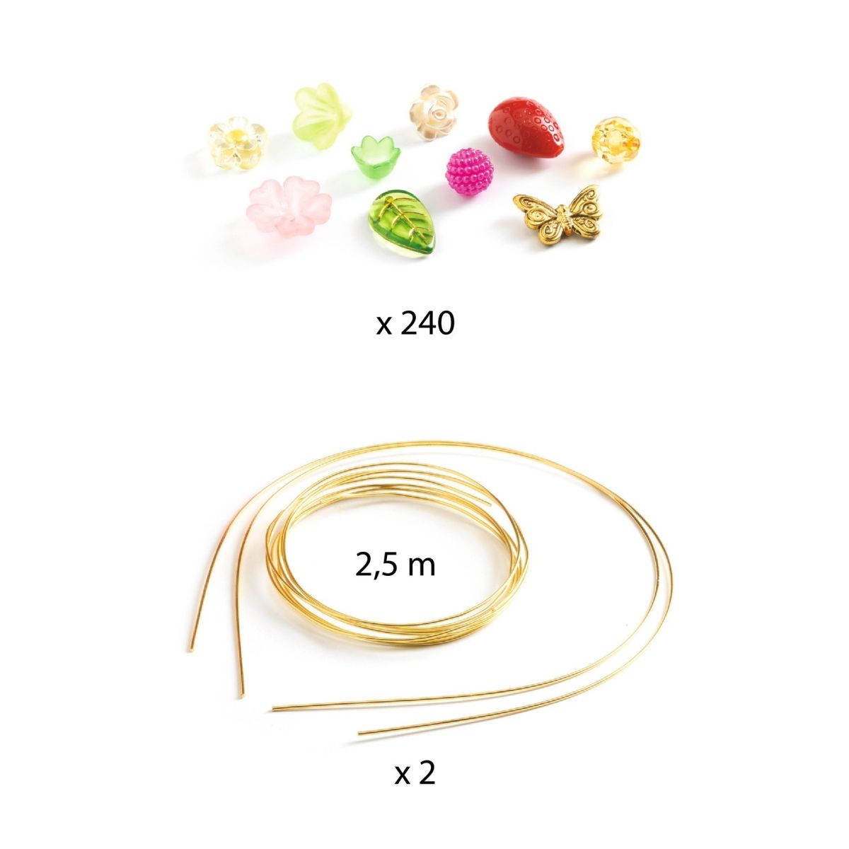Schmuck basteln Diadem: Tiaras Rosa - Djeco