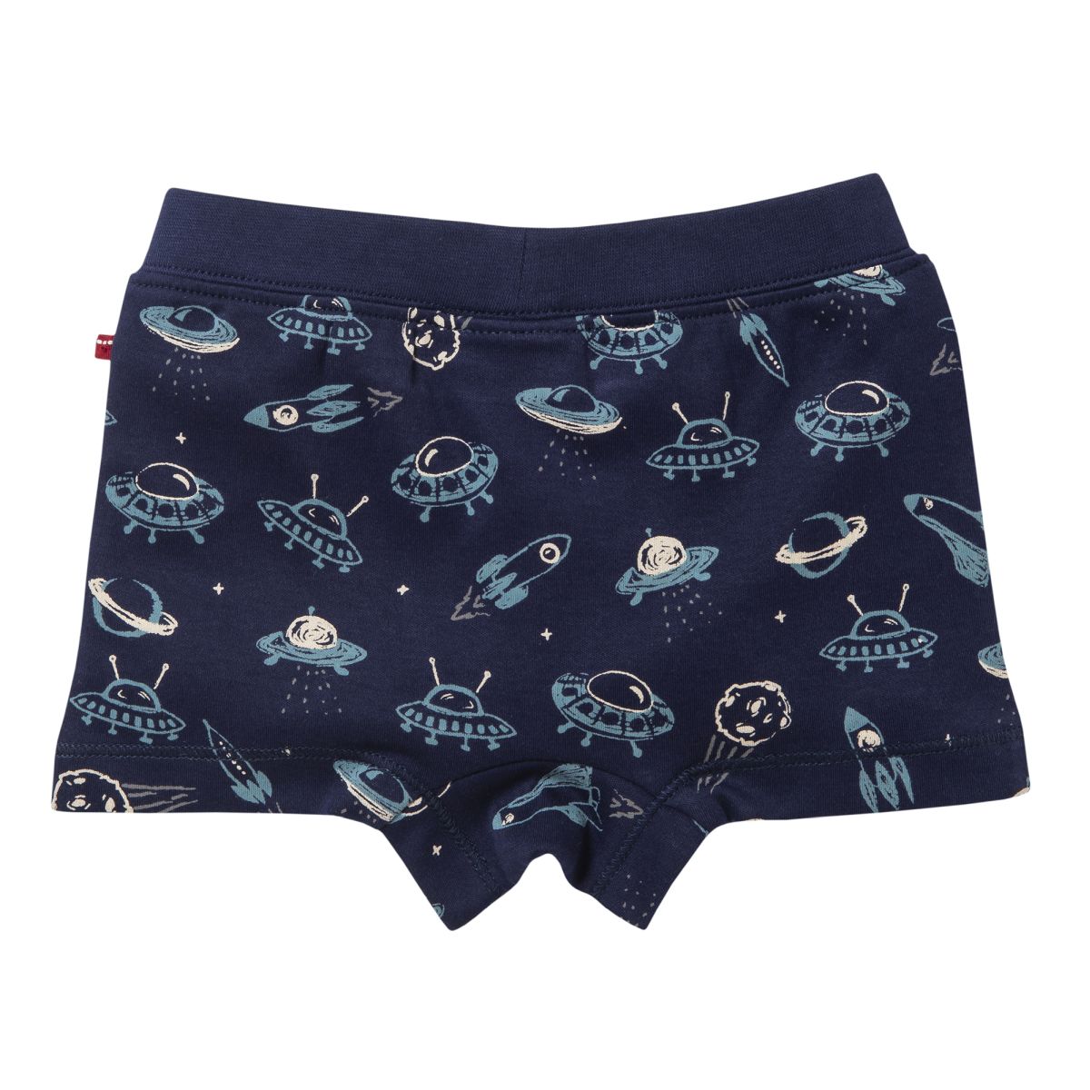 Boxershort 2er Pack nachtblau Weltall GOTS - 98