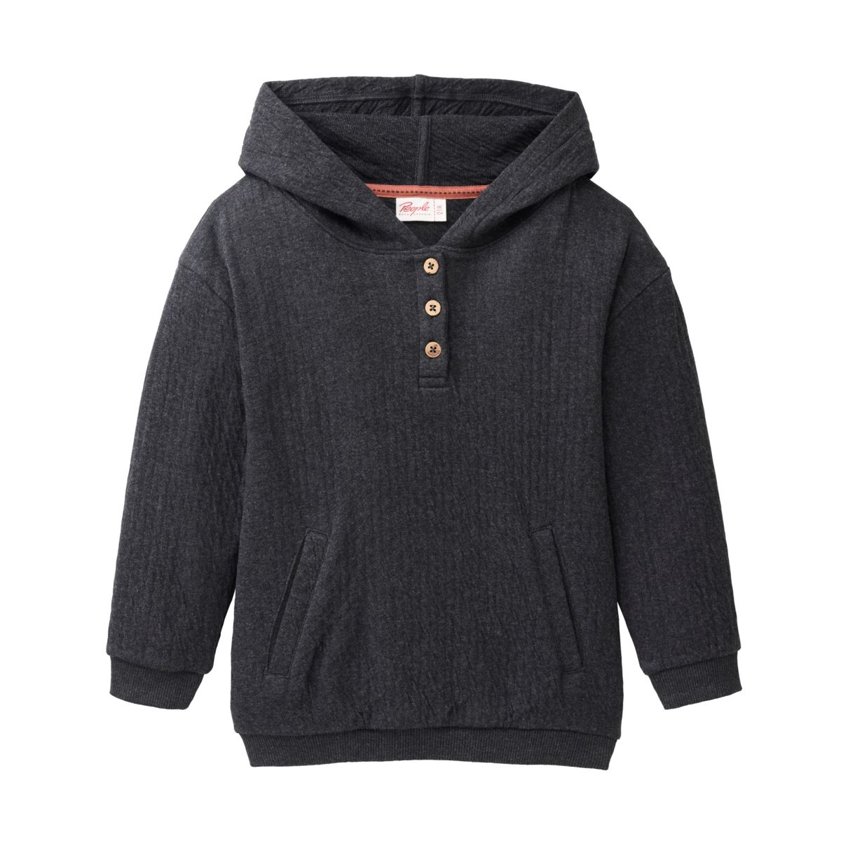 Sweat-Hoodie anthrazit GOTS - 110-116