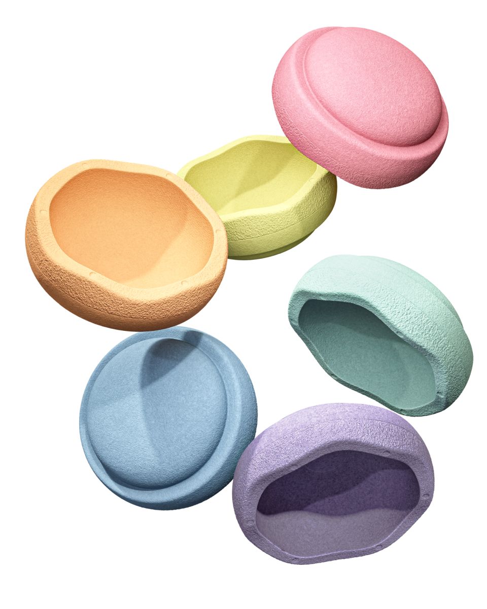 Stapelstein® MINI Original rainbow pastel (6er Set)