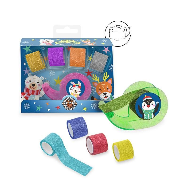 MAGIC MOMENTS SF Glitzer-Tapes Winter inkl. Abroller 6-teilig (verschiedene Designs, 1 Set)