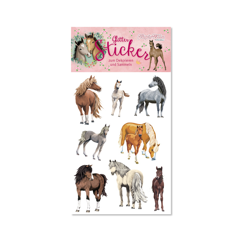 Glitter-Sticker Pferde - Lutz Mauder Verlag
