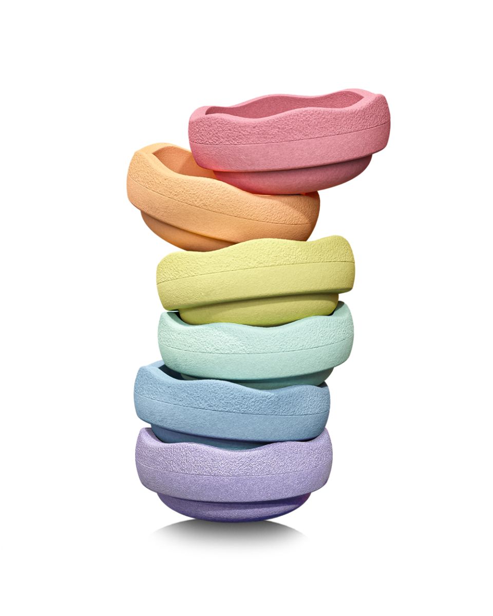 Stapelstein® ORIGINAL Rainbow Pastel (6er Set)