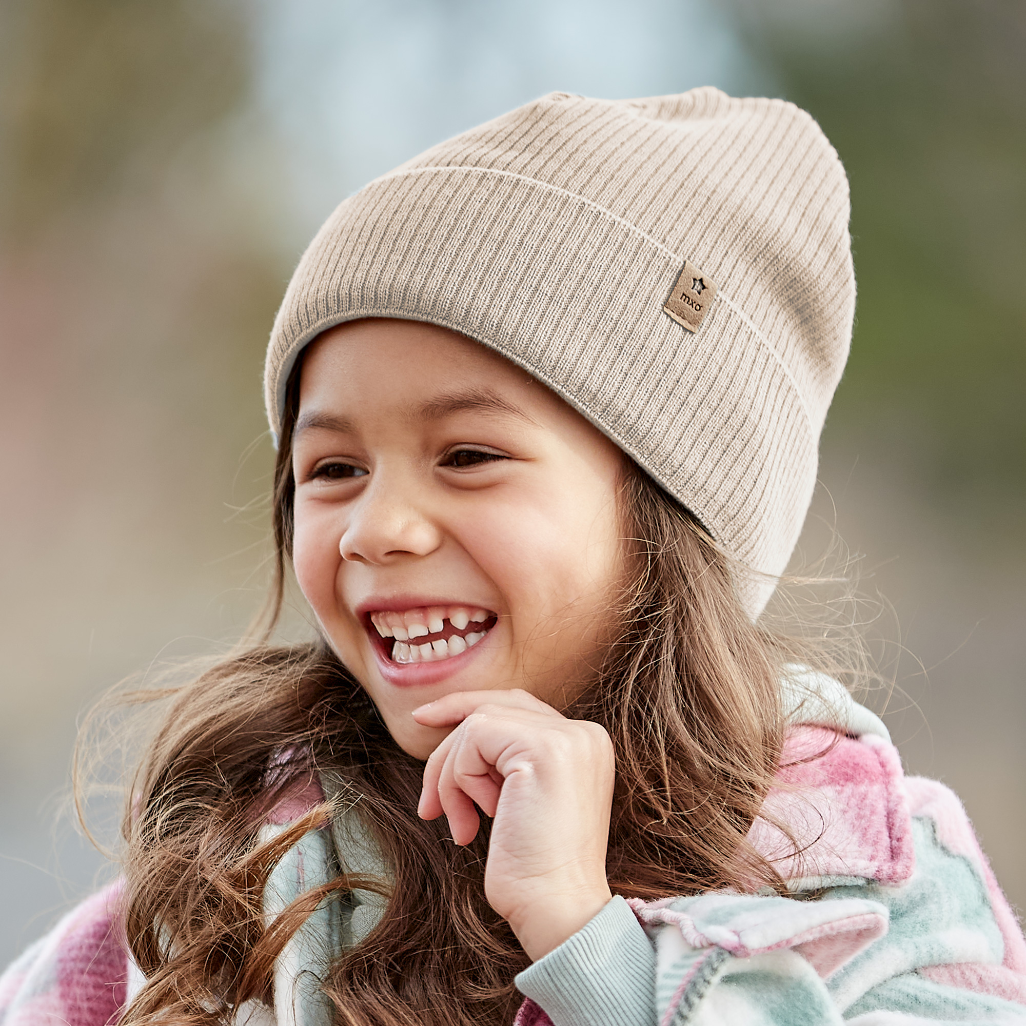 Maximo MINI Beanie beigemeliert Gr. 55