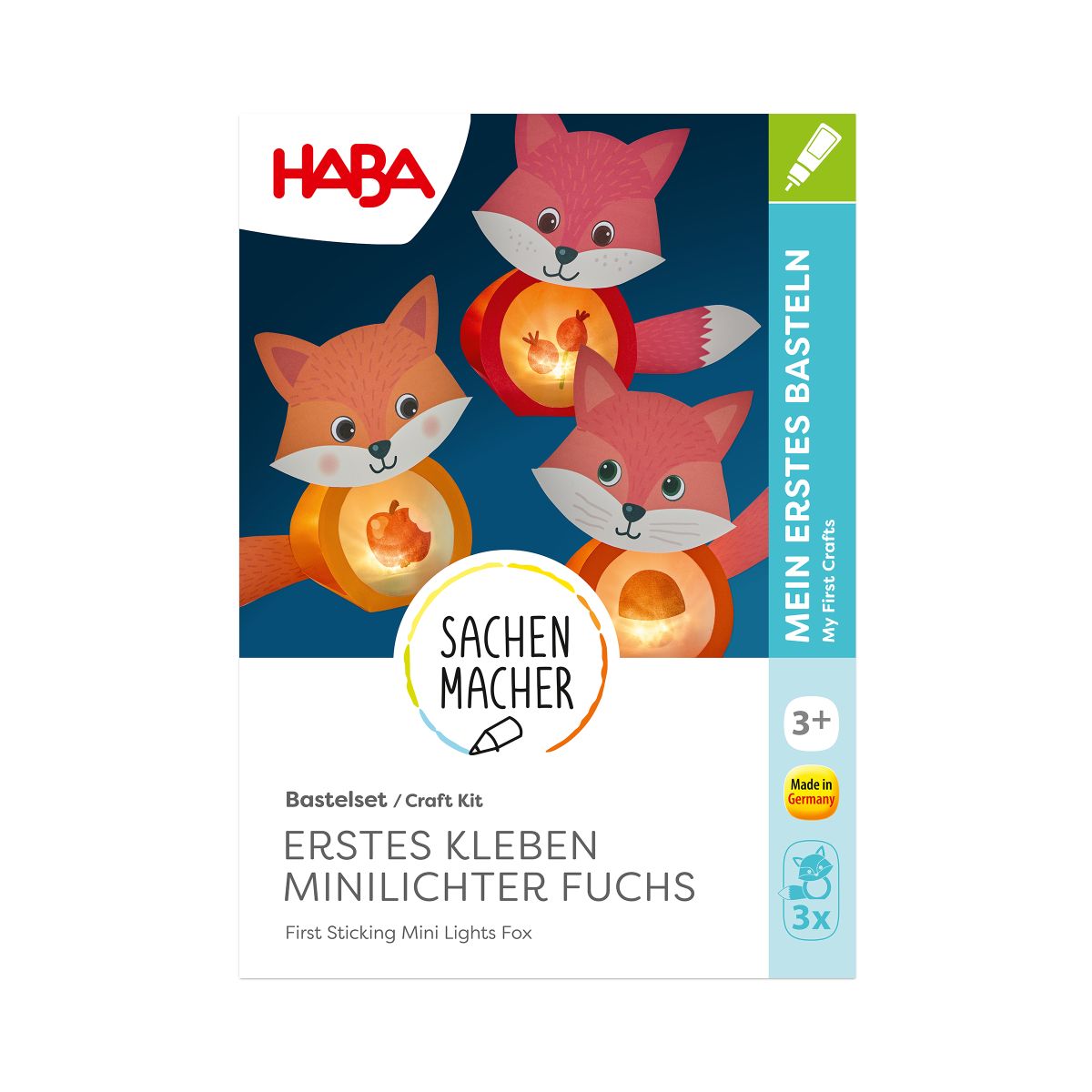 HABA Bastelset - Erstes Kleben Minilichter Fuchs    HERBST