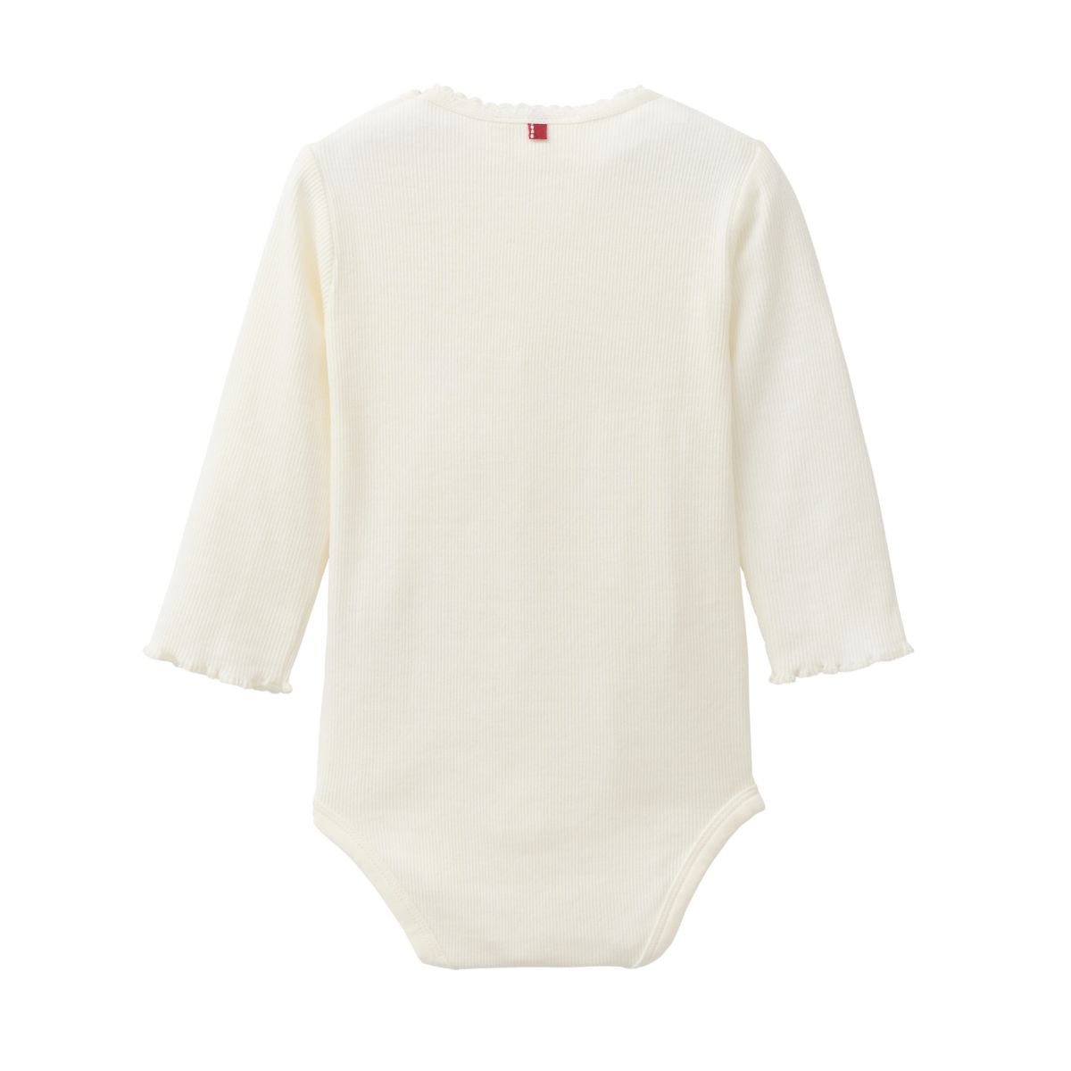 Langarm-Body weiß GOTS - 86-92