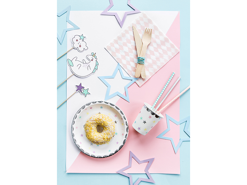 Girlande Einhorn - Sterne - Party Deco