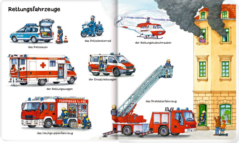 Löschen, baggern, pflügen: Mein Fahrzeuge-Wörterbuch