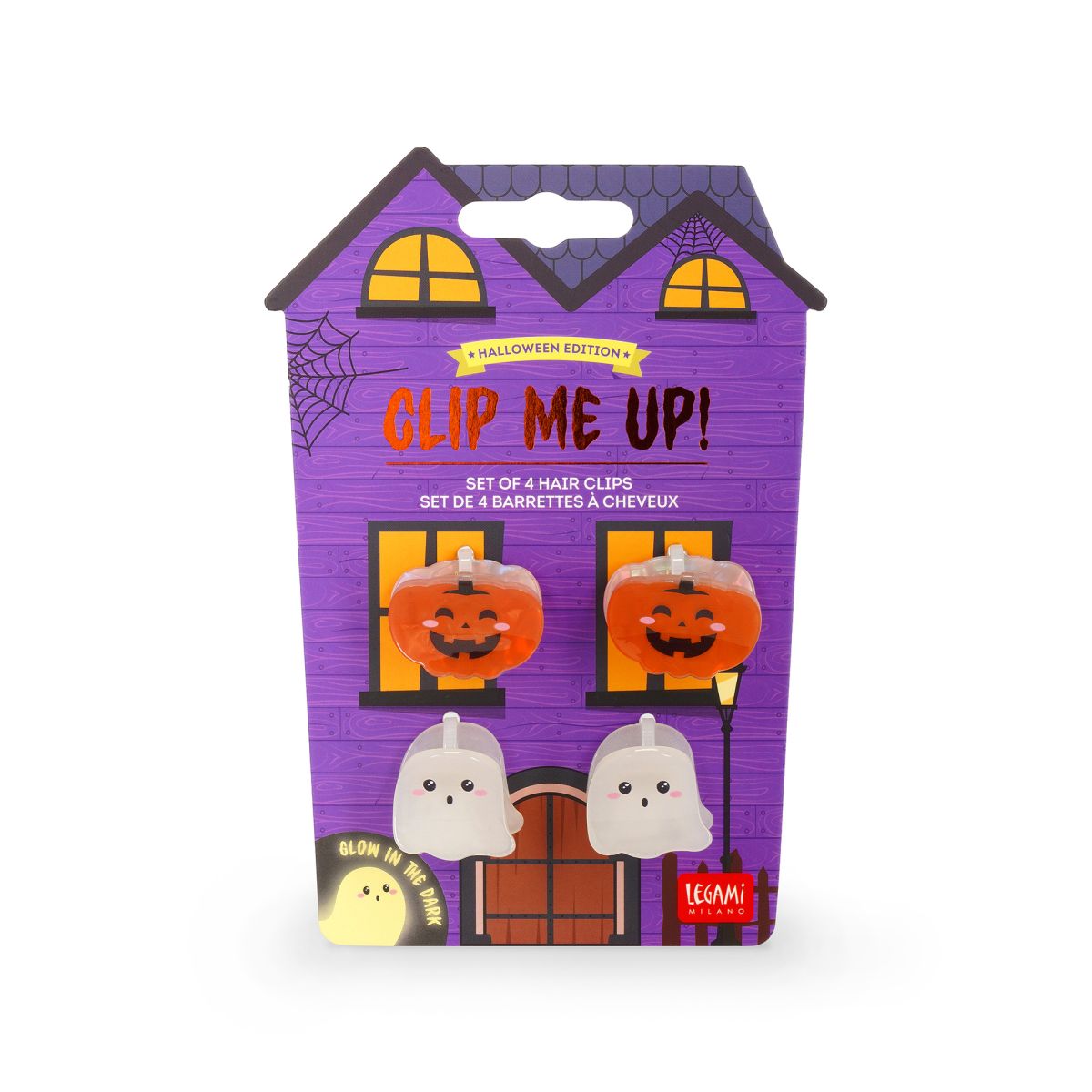 Halloween Set aus 4 Mini-Haarclips - Clip Me Up! - Legami