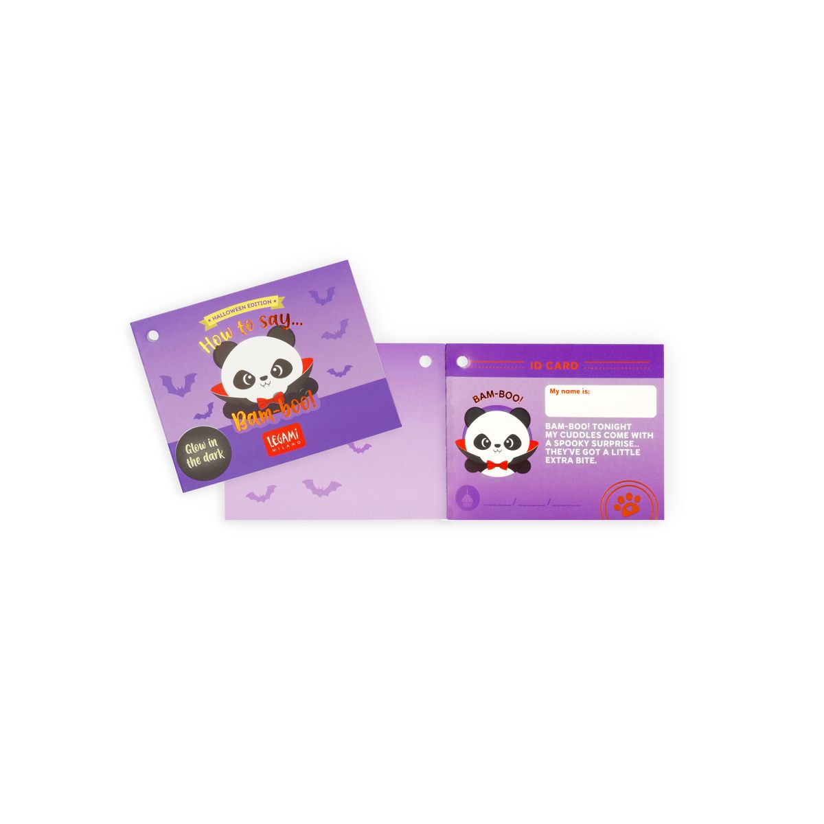 Plüschtier Panda "Bam-Boo" Halloween - Mini Super Soft! - Legami
