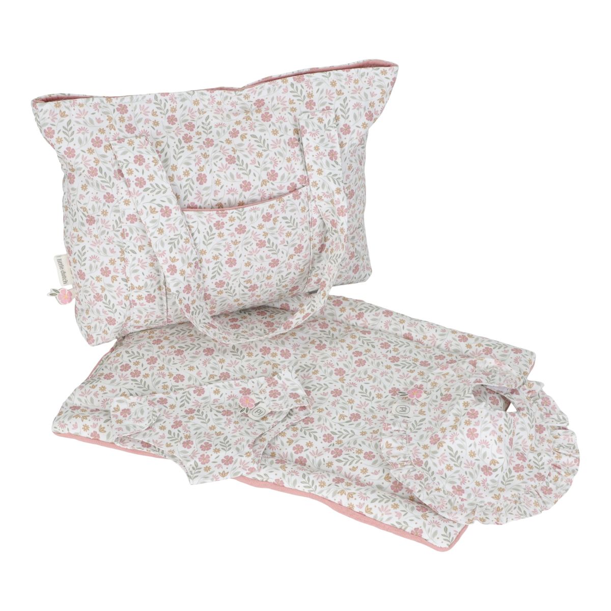 Puppenwickeltasche Soft Flowers - Little Dutch