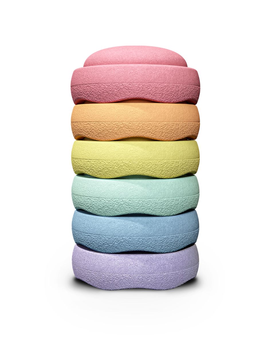 Stapelstein® MINI Original rainbow pastel (6er Set)