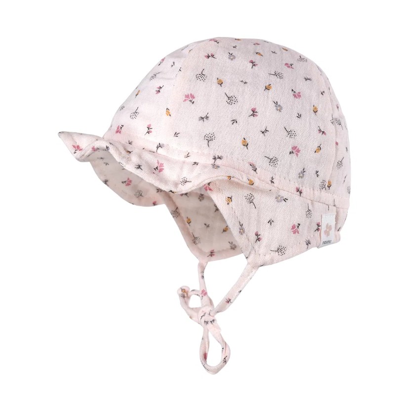 Schildmütze Musselin rosa Gr. 43