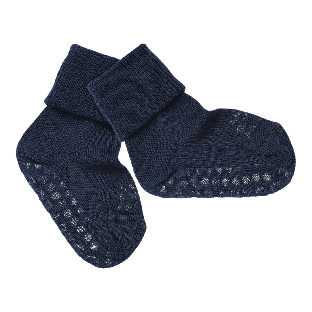 Anti-Rutsch-Socken Wolle blue Gr. 23-26 - GoBabyGo