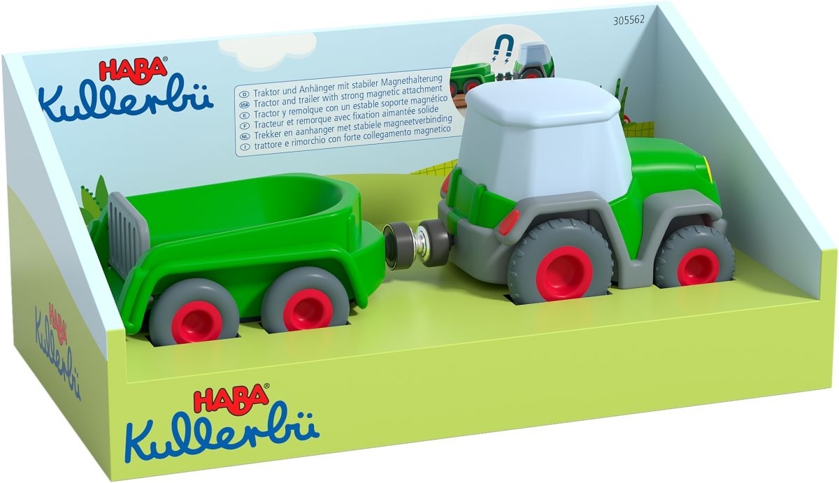 HABA Cars – Traktor mit Anhänger