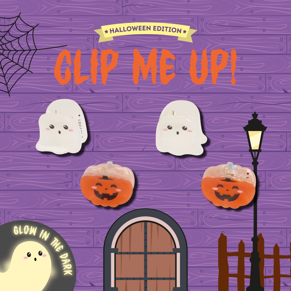 Halloween Set aus 4 Mini-Haarclips - Clip Me Up! - Legami