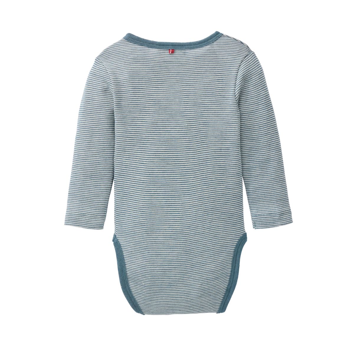 Body WS smaragd geringelt GOTS - 74-80