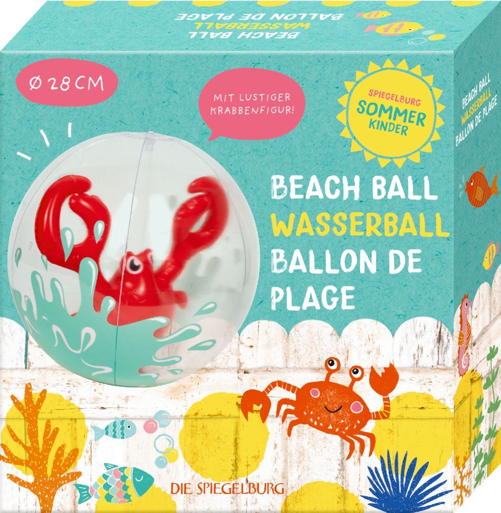Wasserball mit Krabbe - Spiegelburg Sommerkinder