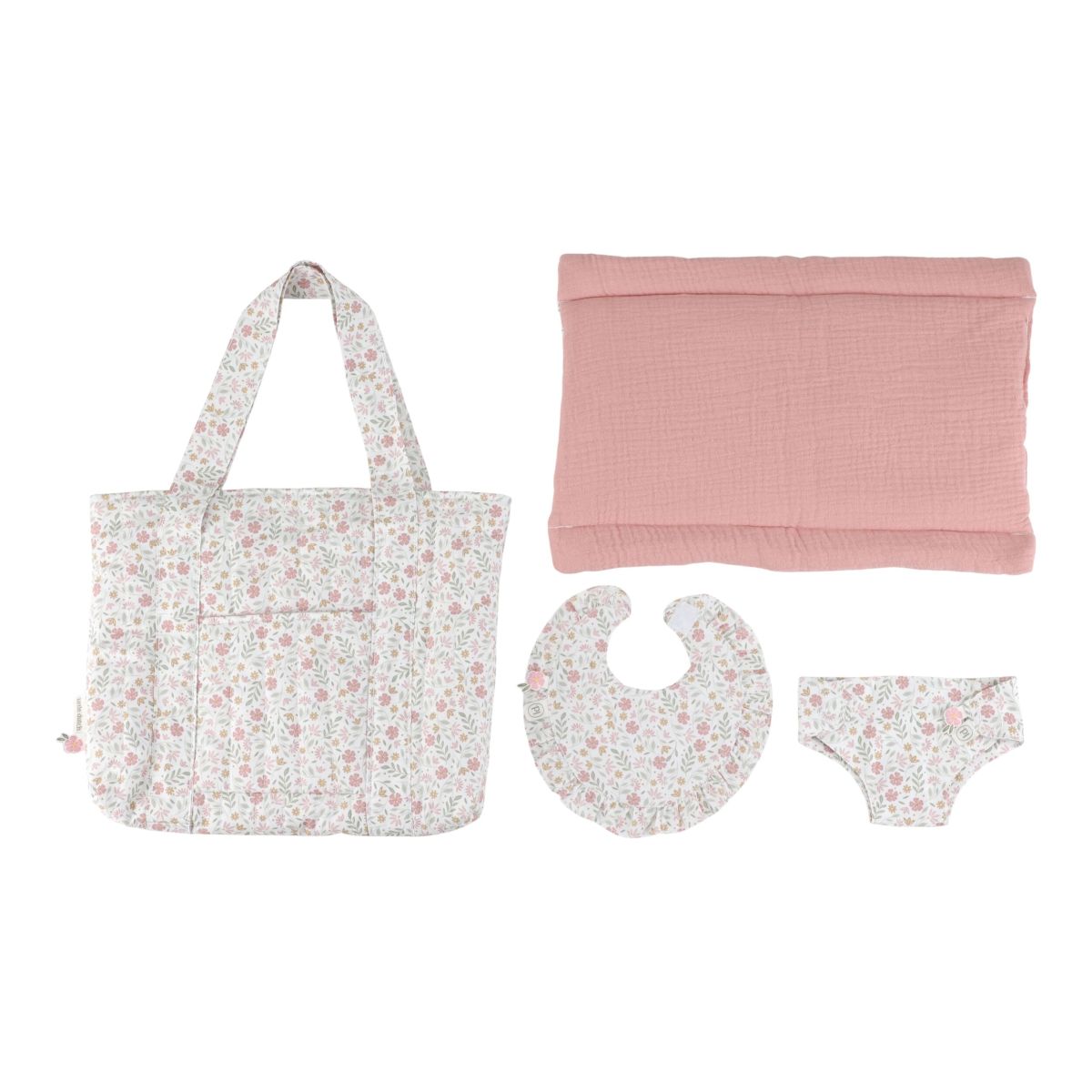 Puppenwickeltasche Soft Flowers - Little Dutch