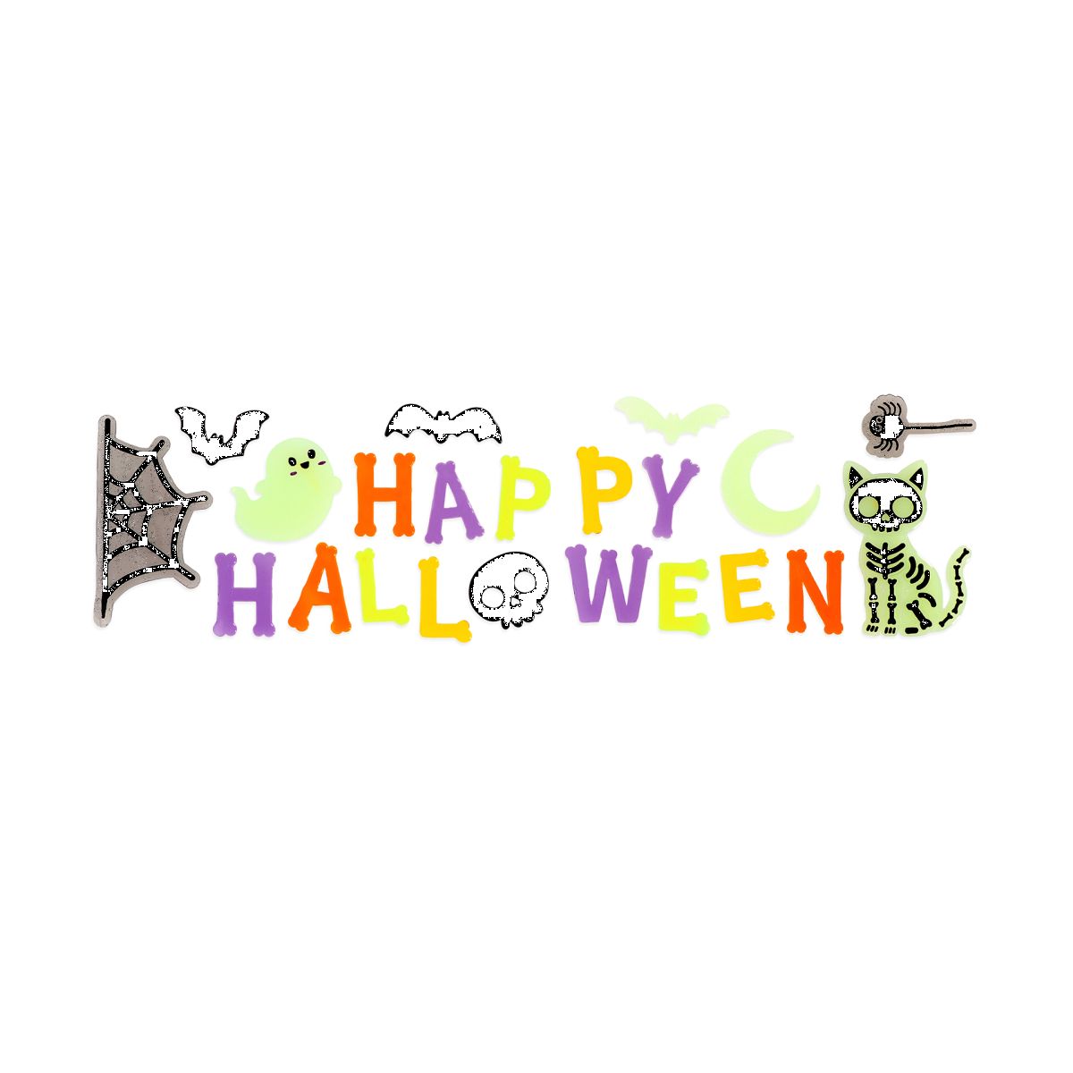 Set mit Gel-Fensteraufklebern "Happy Halloween" - Windo-Glow - Legami