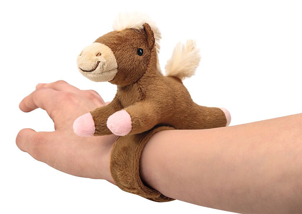 Pferde oder Einhorn Plüsch Snap-Band (verschiedene Designs, 1 Stück)