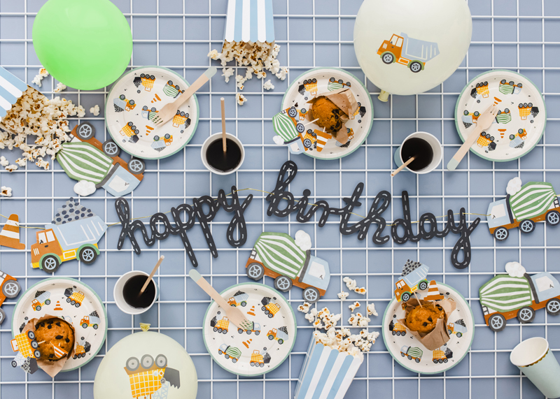 Caketopper Baustelle (6-teilig) - Party Deco