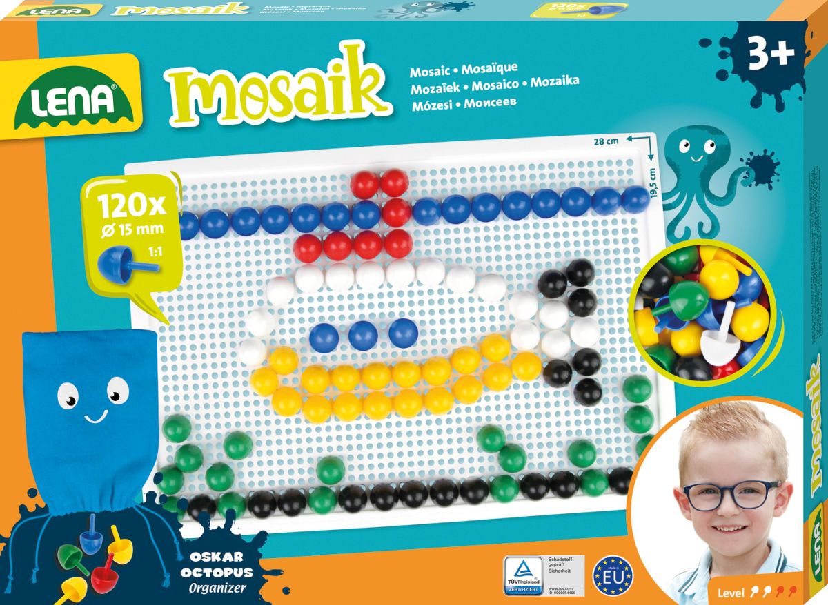 LENA Mosaik Set color 15mm (120 Stecker)