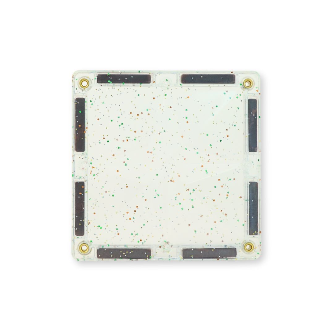 Cleverclixx Glitter Tiles Pack Transparent - Pink (16 Teile)