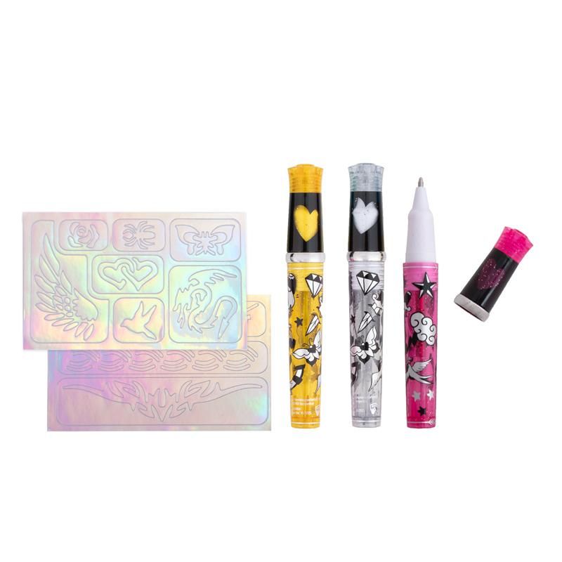 Tattoo Studio Gelstifte Glitzer 3er-Set (unterschiedliche Designs, 1 Stück)
