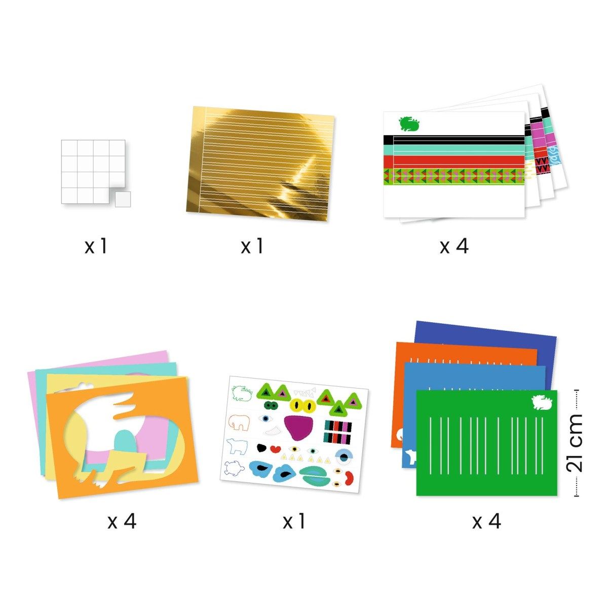 Basteln 3-6:  Flechtpapier - Djeco