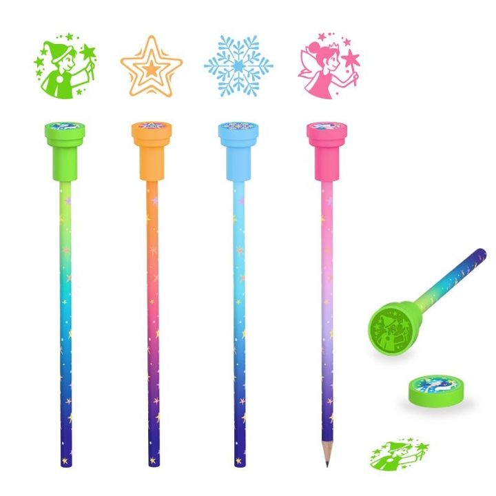 MAW Bleistift mit Stempel (verschiedene Designs, 1 Stück)