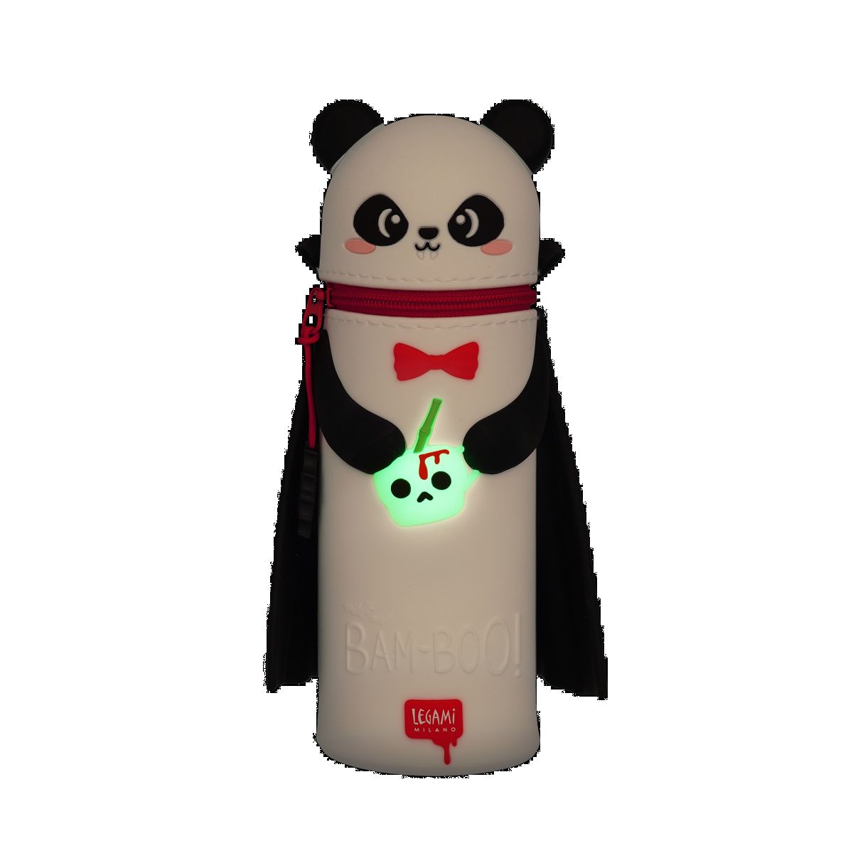 Kawaii Mäppchen aus Silikon Panda „Bam-Boo“ Halloween - Legami