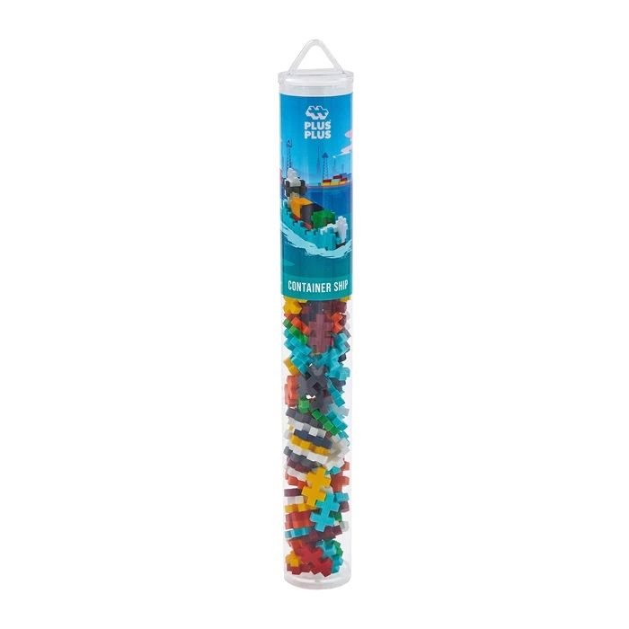 PLUS PLUS Mini-Bausteine Frachtschiff 100 Stück