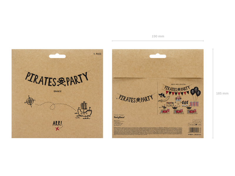 Girlande Piraten "Pirates Party" - Party Deco