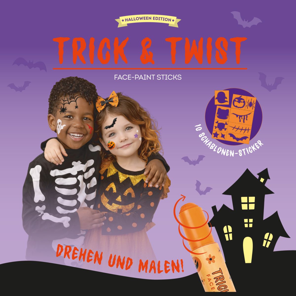 Set mit 6 Schminkstiften Halloween - Legami