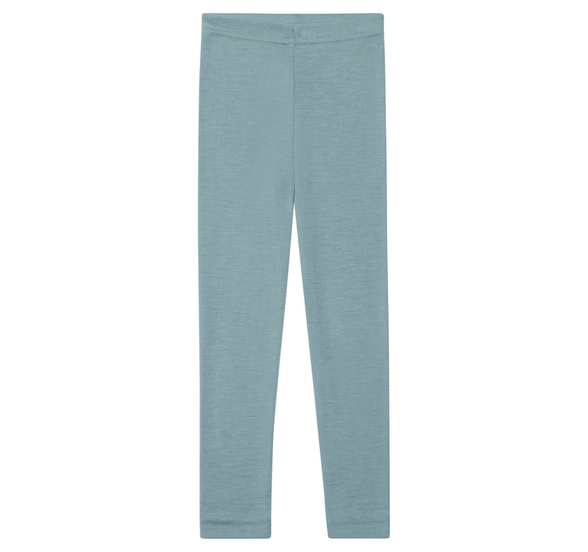 Leggings Wolle-Seide bergblau - 104