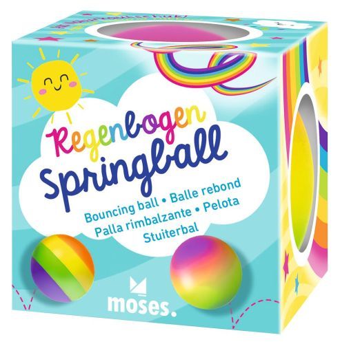 Regenbogen-Springball (verschiedene Designs, 1 Stück)