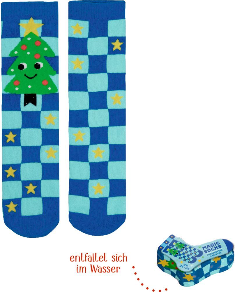 Magic Socks - Fröhliche Weihnachten one Size (verschiedene Designs, 1 Stück)