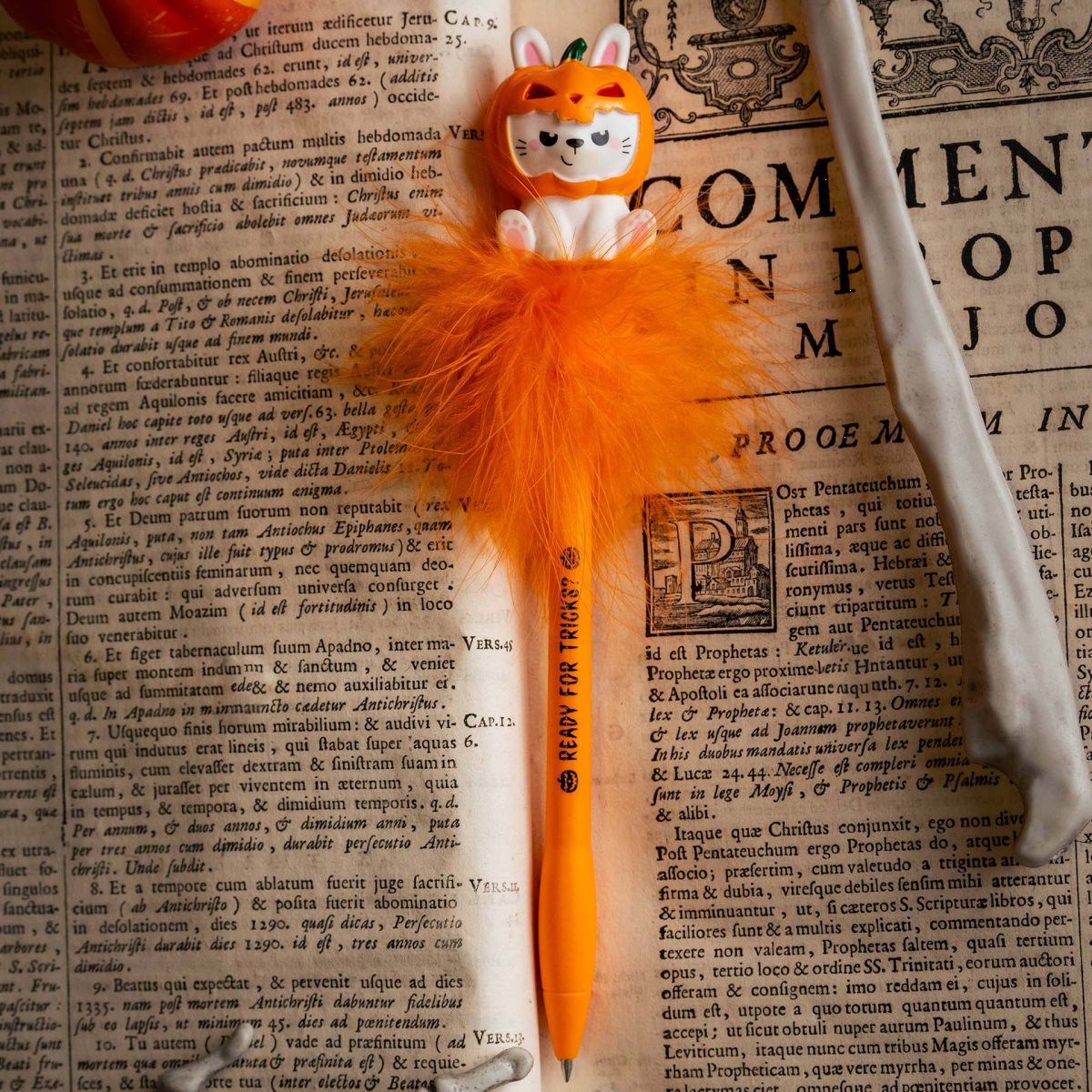 Leuchtender Kugelschreiber - Pumpkin Bunny Halloween - Legami