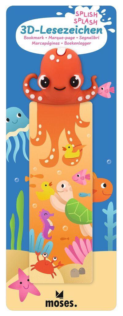 3D-Lesezeichen Splish Splash (verschiedene Designs, 1 Stück)