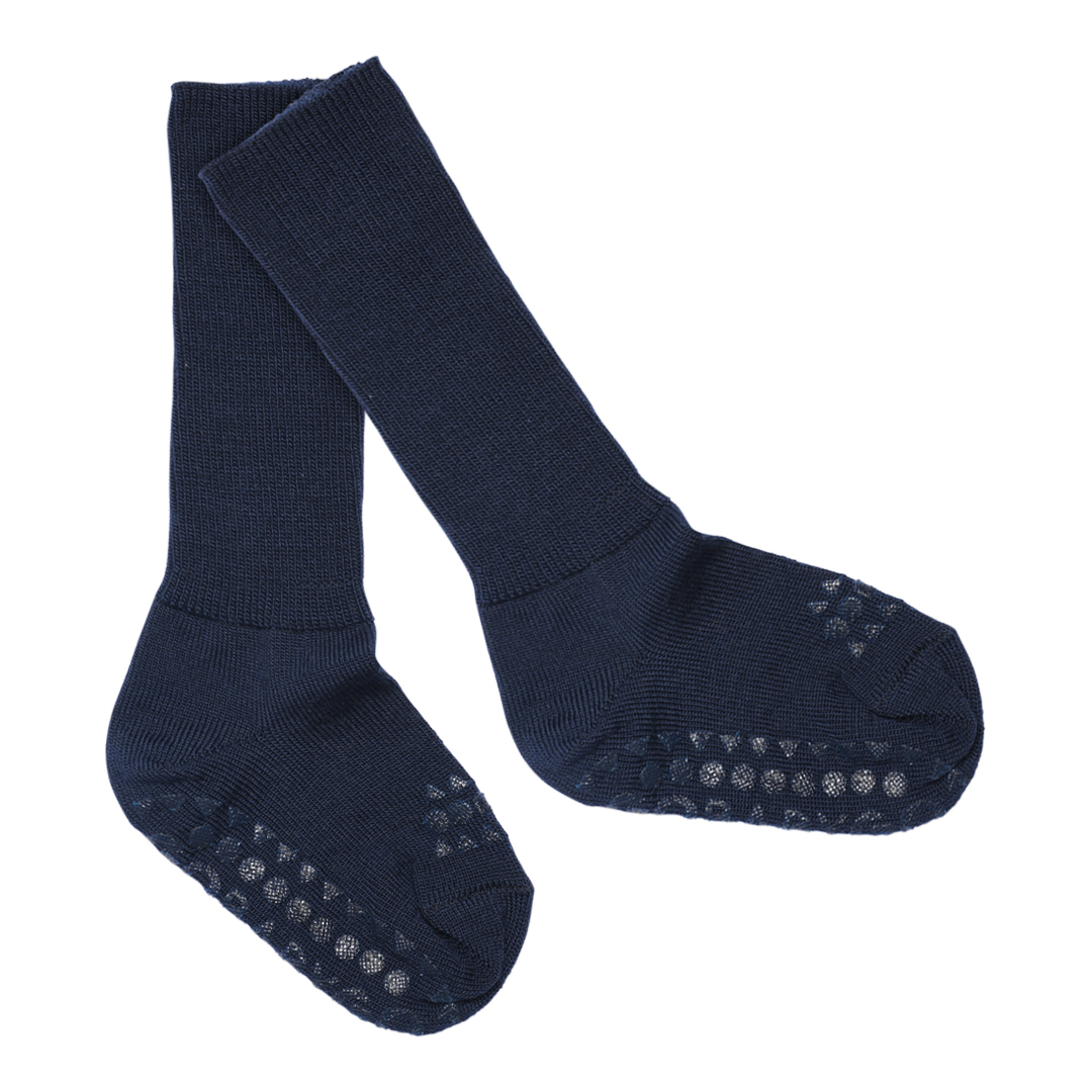 Anti-Rutsch-Socken Wolle blue Gr. 23-26 - GoBabyGo