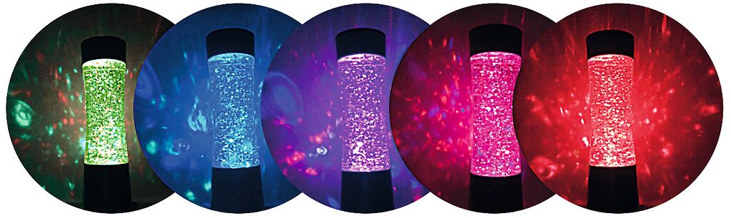 Glitzerlampe (verschiedene Designs, 1 Stück)