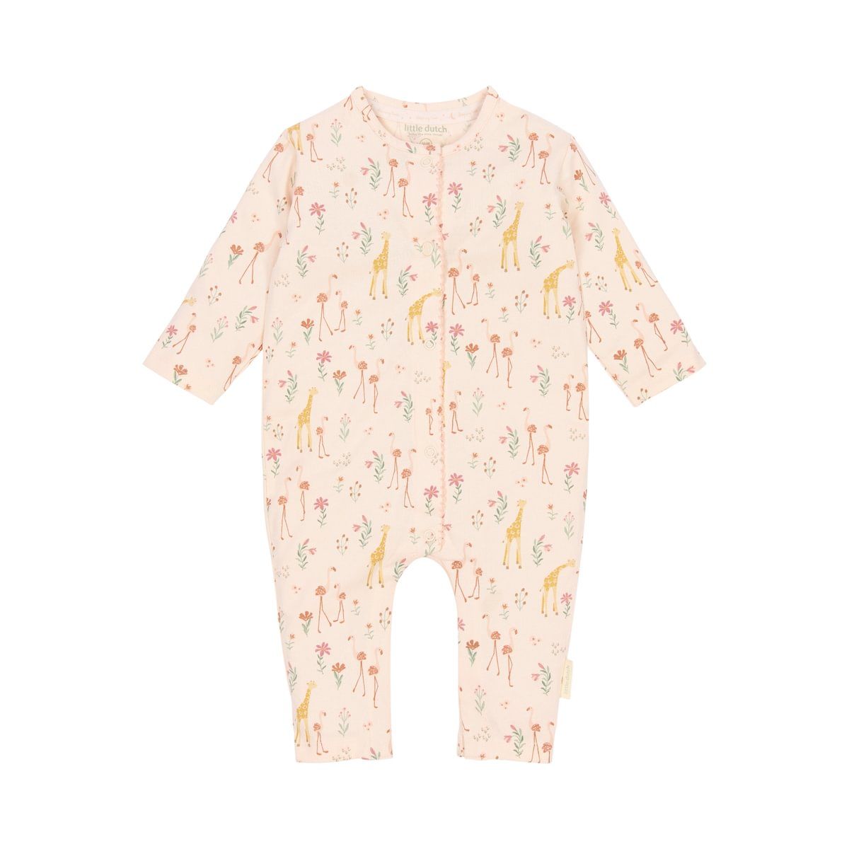 Schlafanzug Safari Flamingo Pastell rosa  - 50-56