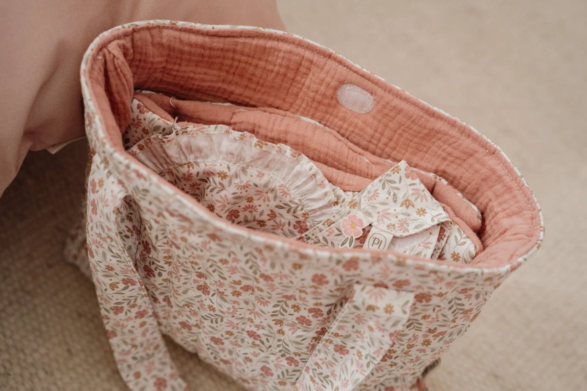 Puppenwickeltasche Soft Flowers - Little Dutch