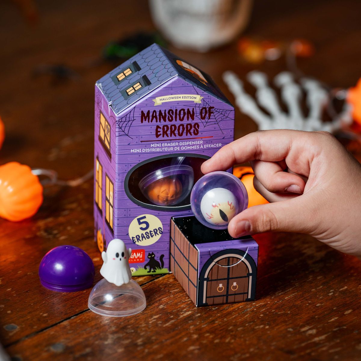 Mini-Radiergummispender - Mansion of Errors Halloween - Legami