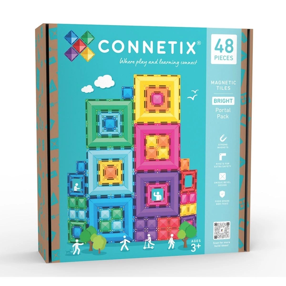 CONNETIX BRIGHT Portal Pack Magnetbausteine 48-teilig